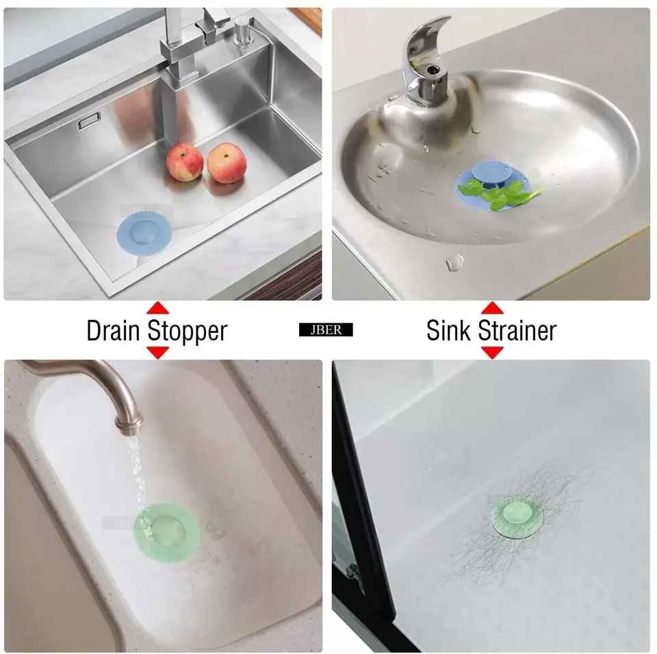 DrainGuard™ Silicone Sink Strainer Set (Pack of 3)