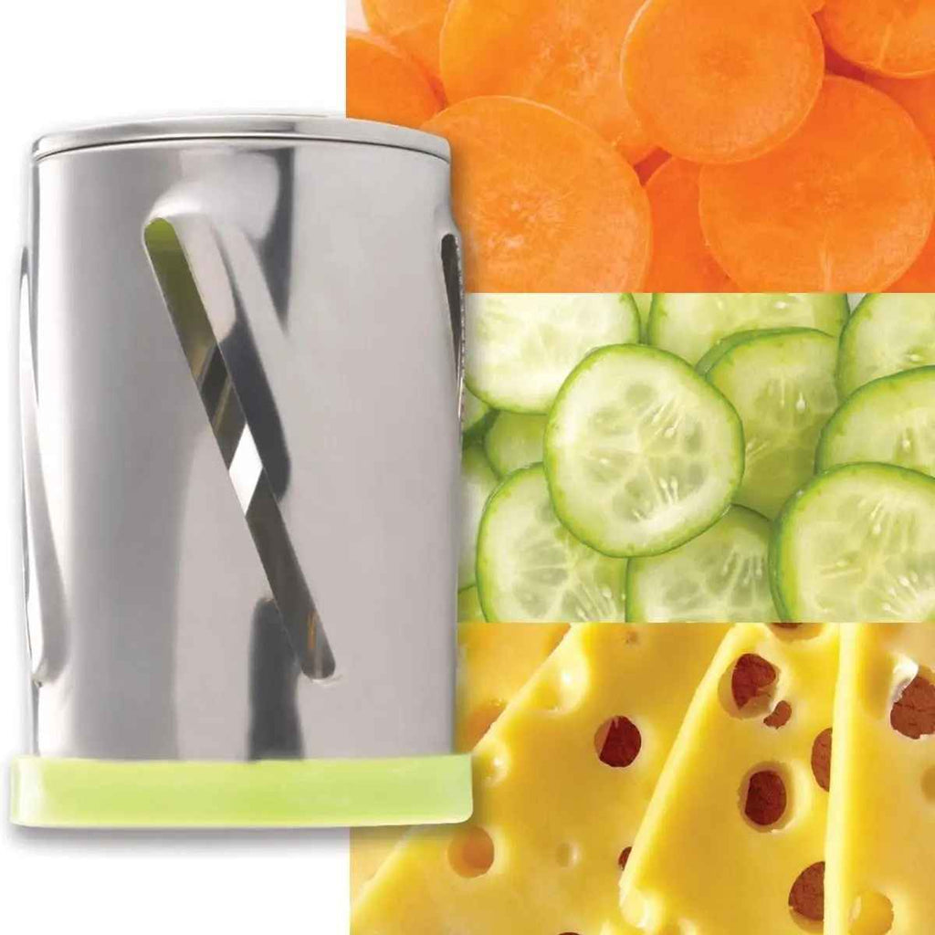 SlicePro™ 4-in-1 Rotary Drum Vegetable Grater & Slicer