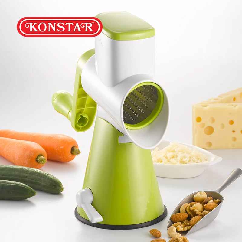 SlicePro™ 4-in-1 Rotary Drum Vegetable Grater & Slicer