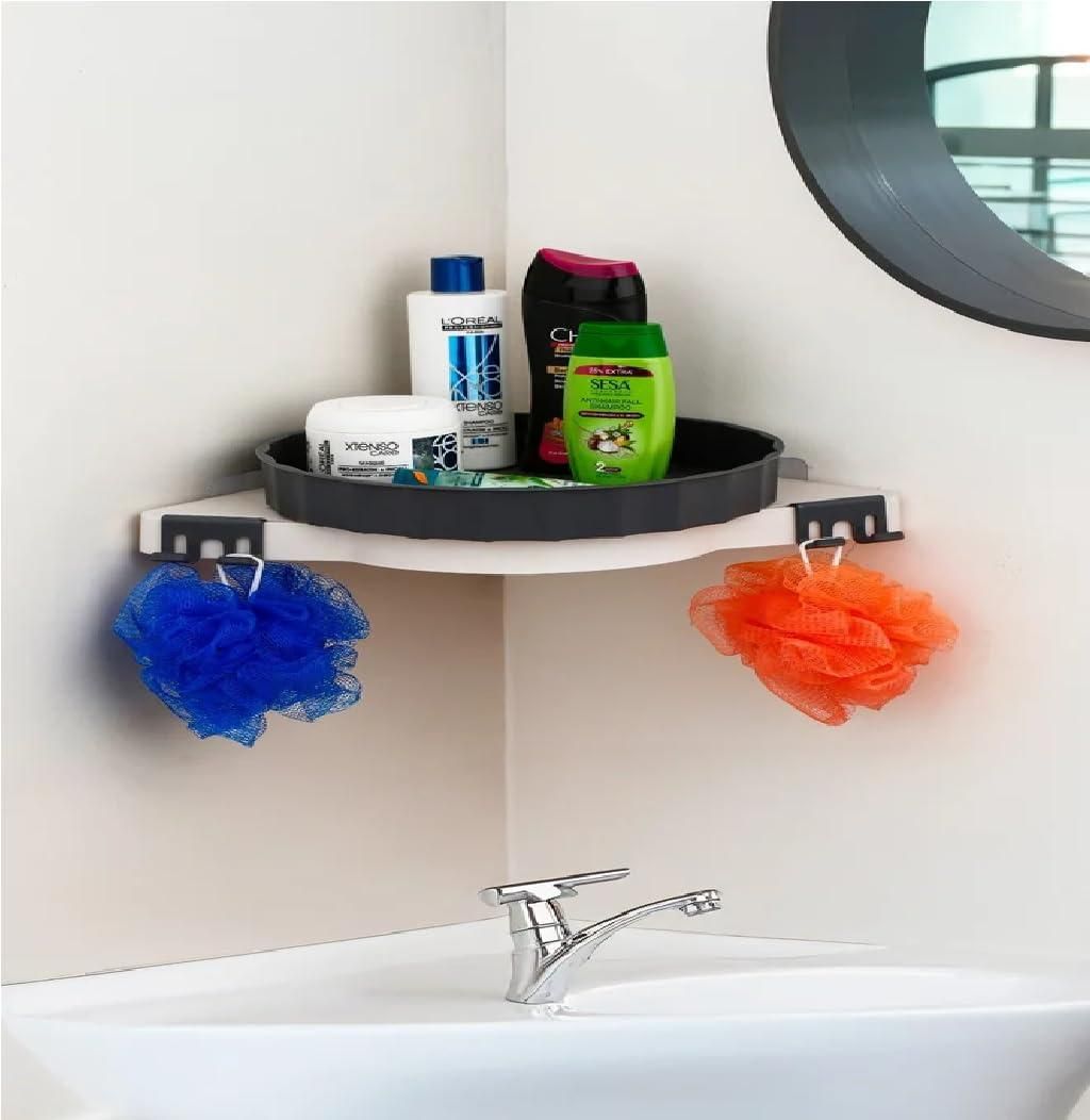 TriSpin360™ – 360° Rotating Triangular Corner Shelf