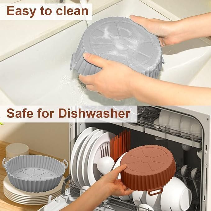 AirBake™ Reusable Silicone Baking Tray for Air Fryer