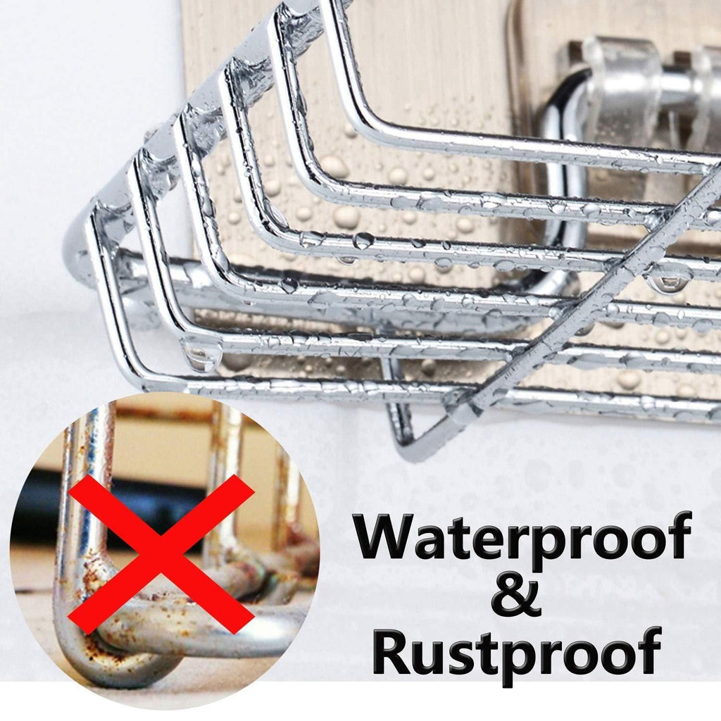 SteelNest™ Wall Mounted Double-Layer Soap Dish with Hook