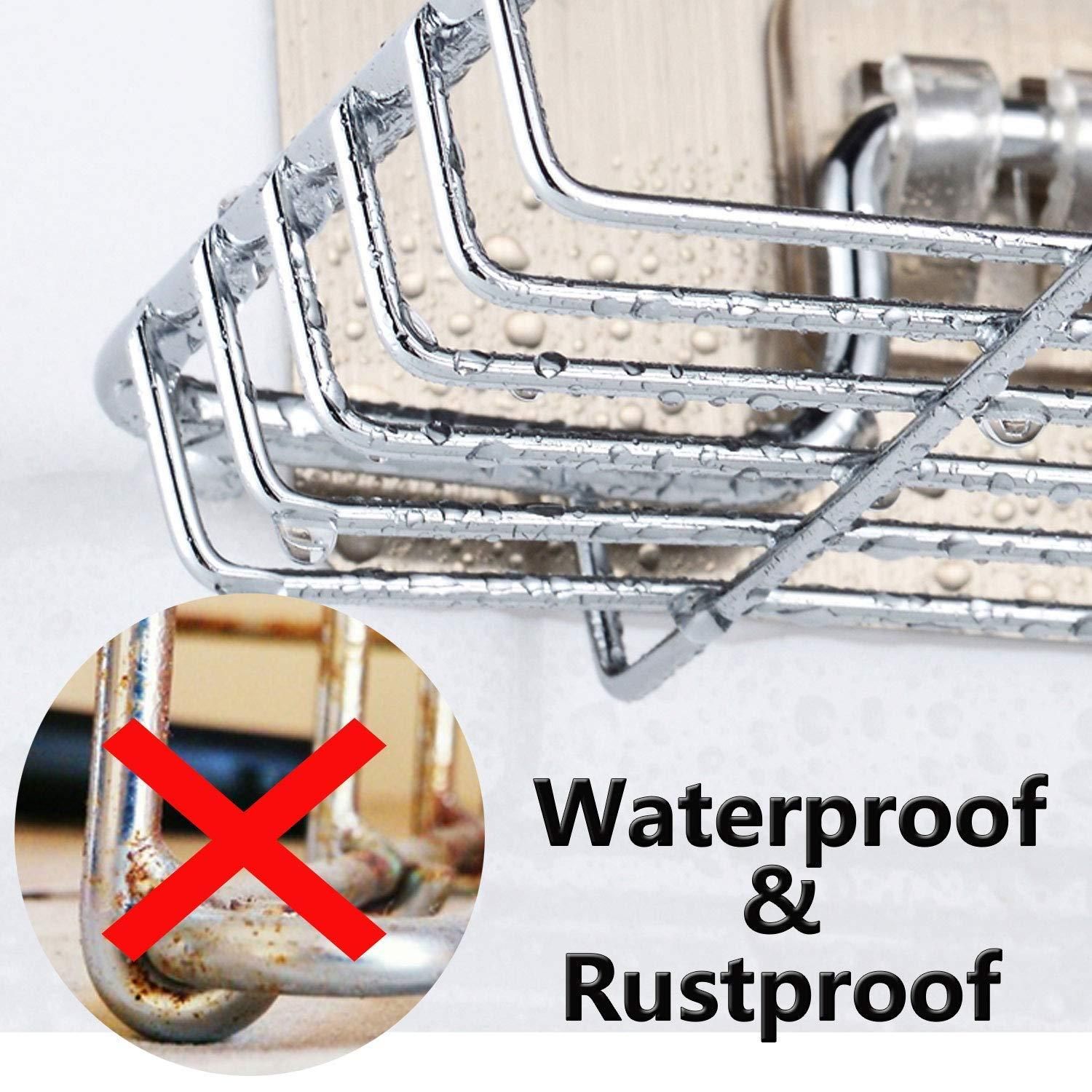 SteelNest™ Wall Mounted Double-Layer Soap Dish with Hook