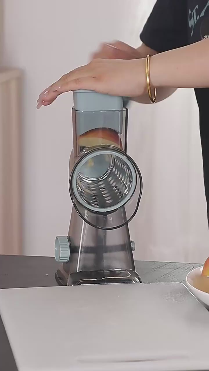 SlicePro™ 4-in-1 Rotary Drum Vegetable Grater & Slicer