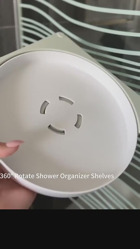 TriSpin360™ – 360° Rotating Triangular Corner Shelf